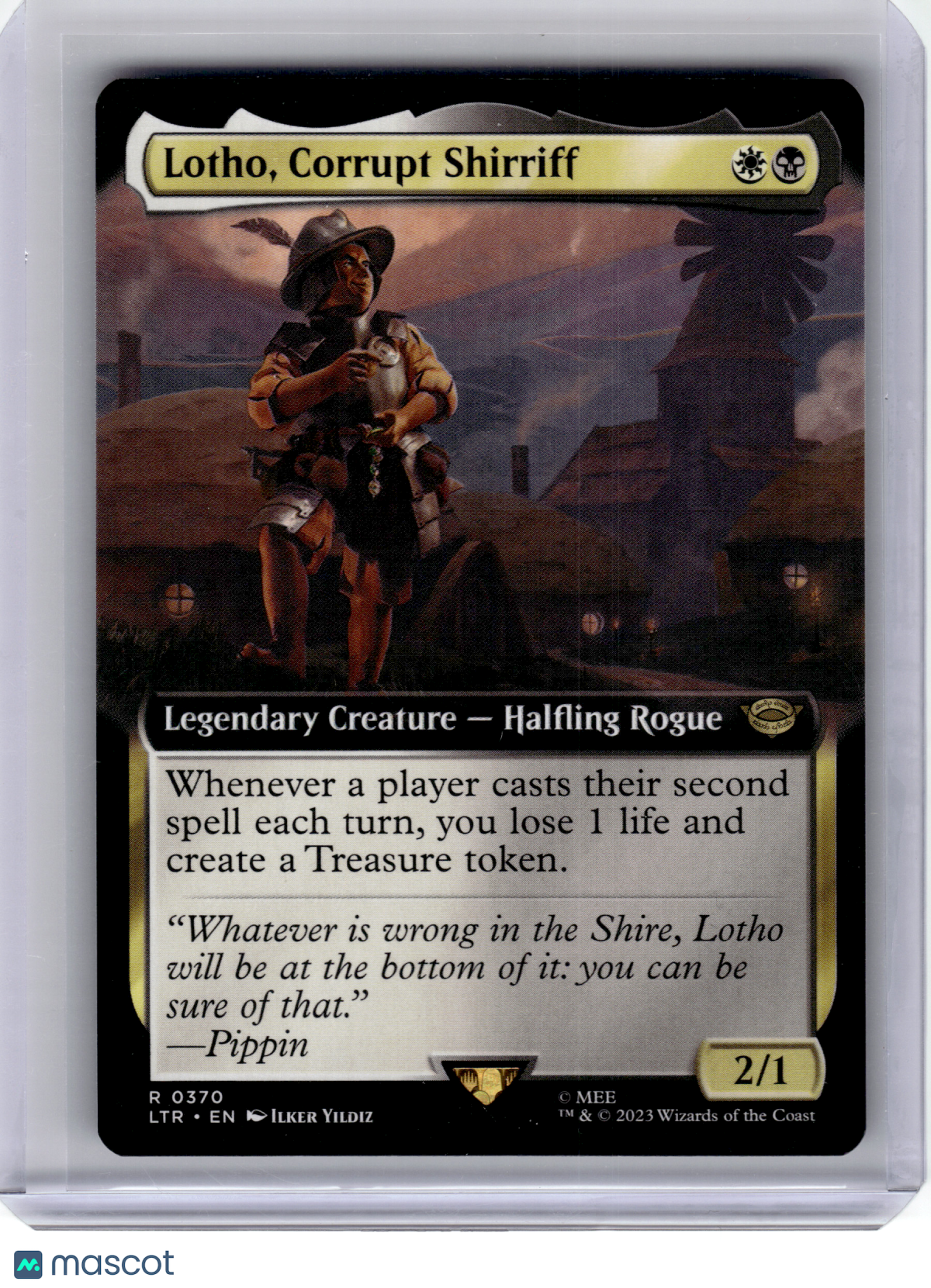 2023 MTG—Lotho, Corrupt Shirriff #370 Lord of the Rings—Non-Foil Extended Art