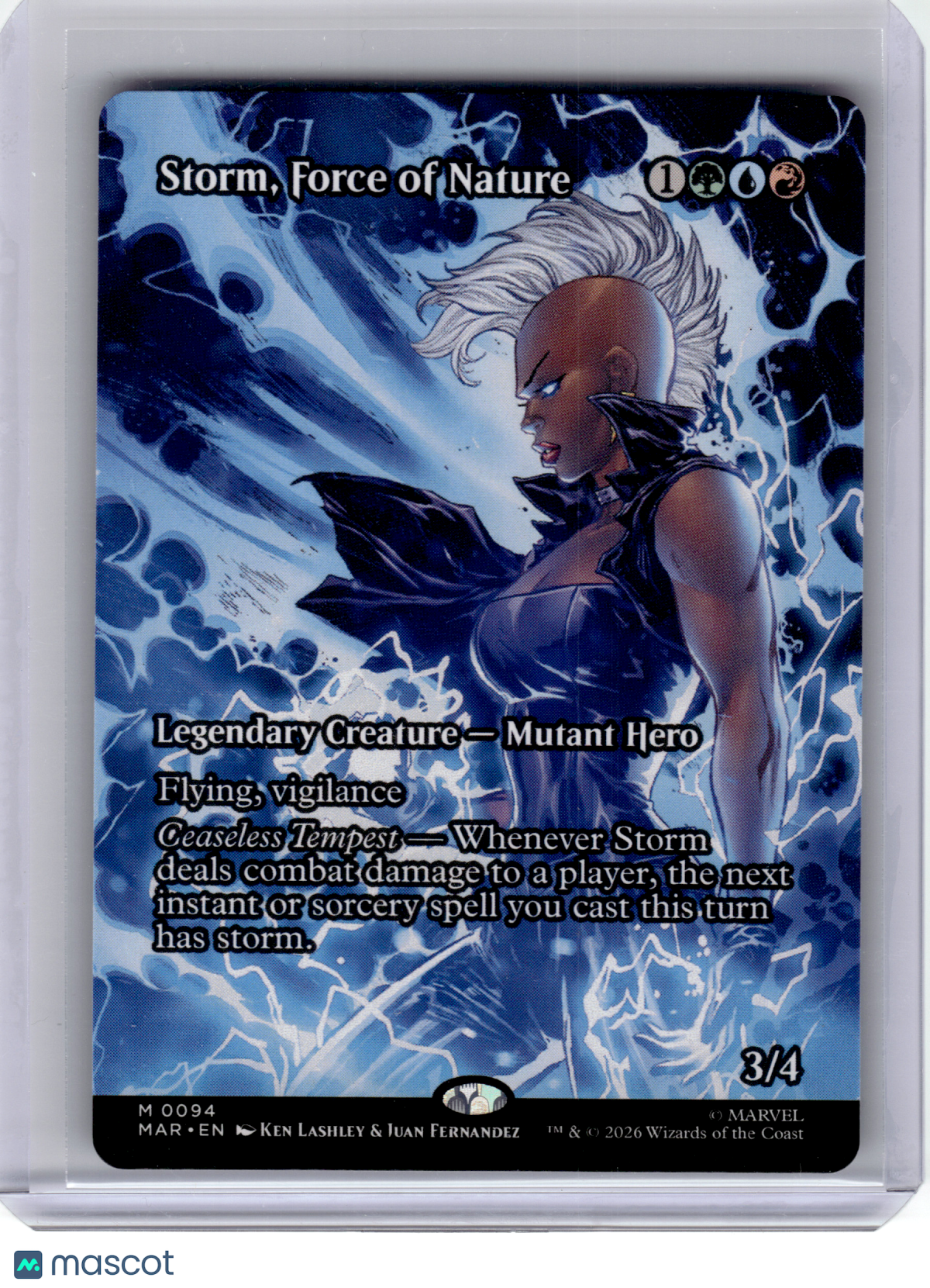2025 MTG—Storm, Force of Nature #94 Marvel Universe Eternal—Non-Foil Borderless