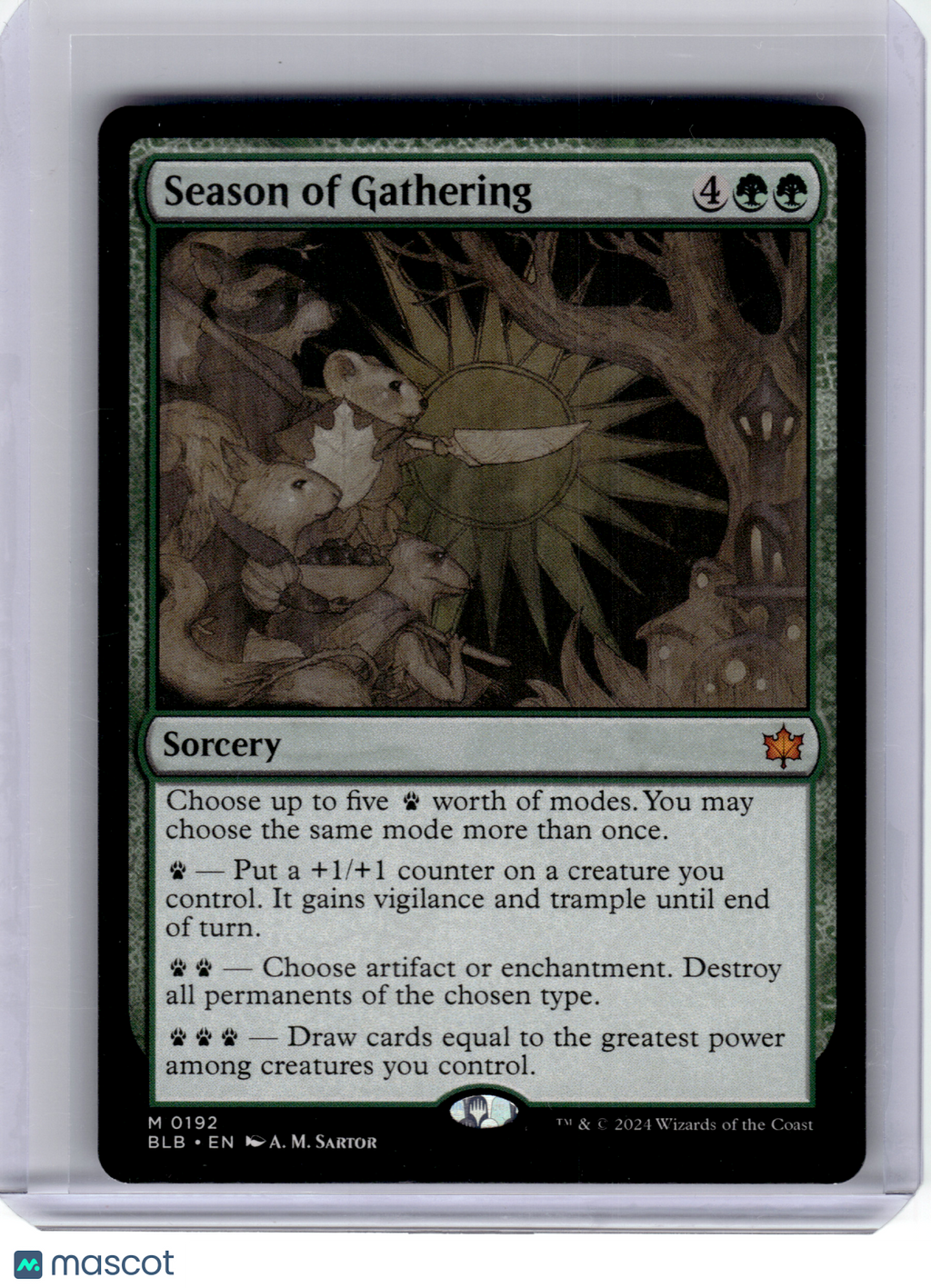 2024 Magic: The Gathering—Season of Gathering #192 Bloomburrow—Mythic Non-Foil
