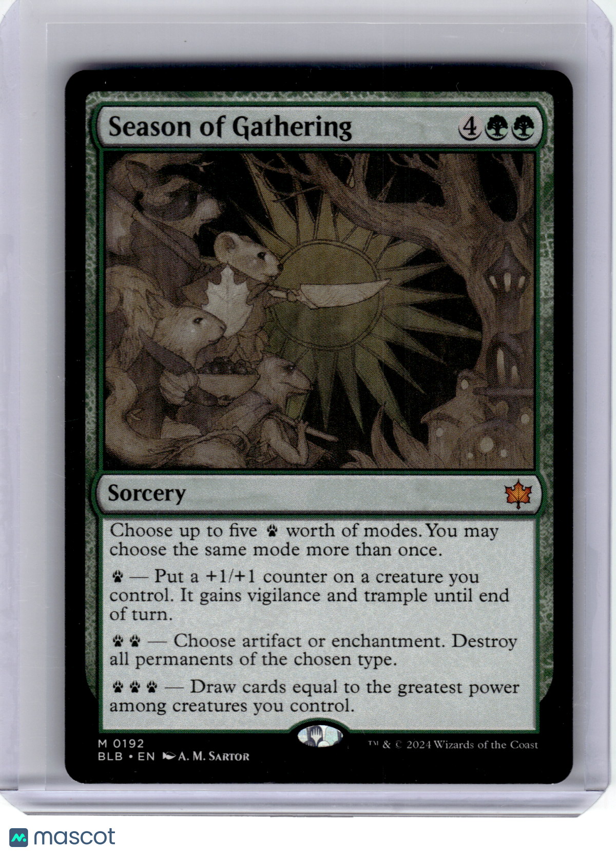 2024 Magic: The Gathering—Season of Gathering #192 Bloomburrow—Mythic Non-Foil