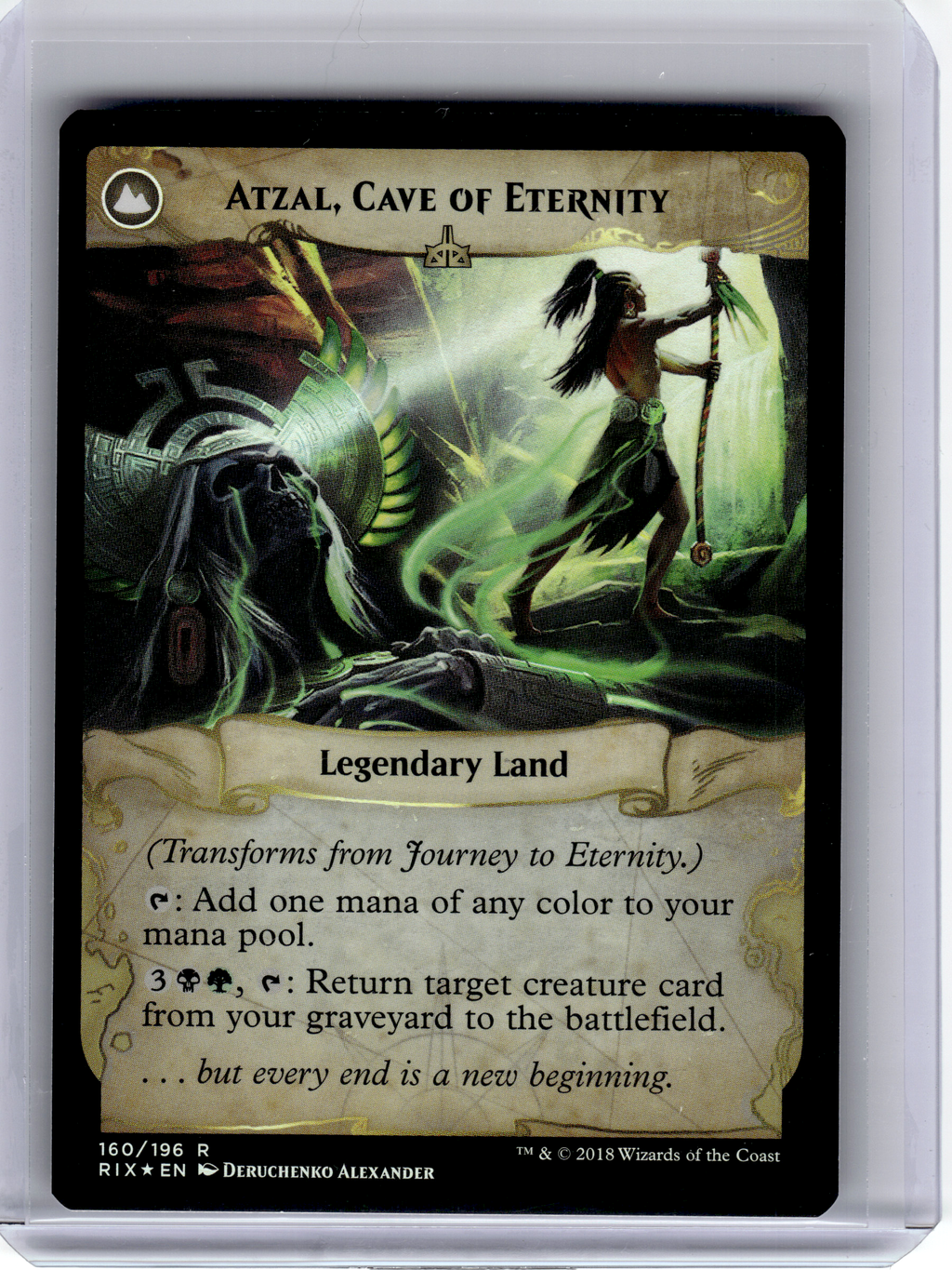 2018 MTG—Journey to Eternity // Atzal, Cave of Eternity #160 Rivals of Ixalan