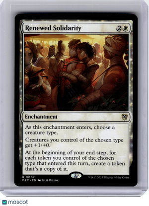 2025 Magic: The Gathering—Renewed Solidarity #7 Commander Aetherdrift—Non-Foil