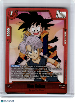 2026 Dragon Ball Super CG—Son Goten (Alternate Art) Story Booster 01—Rare Foil