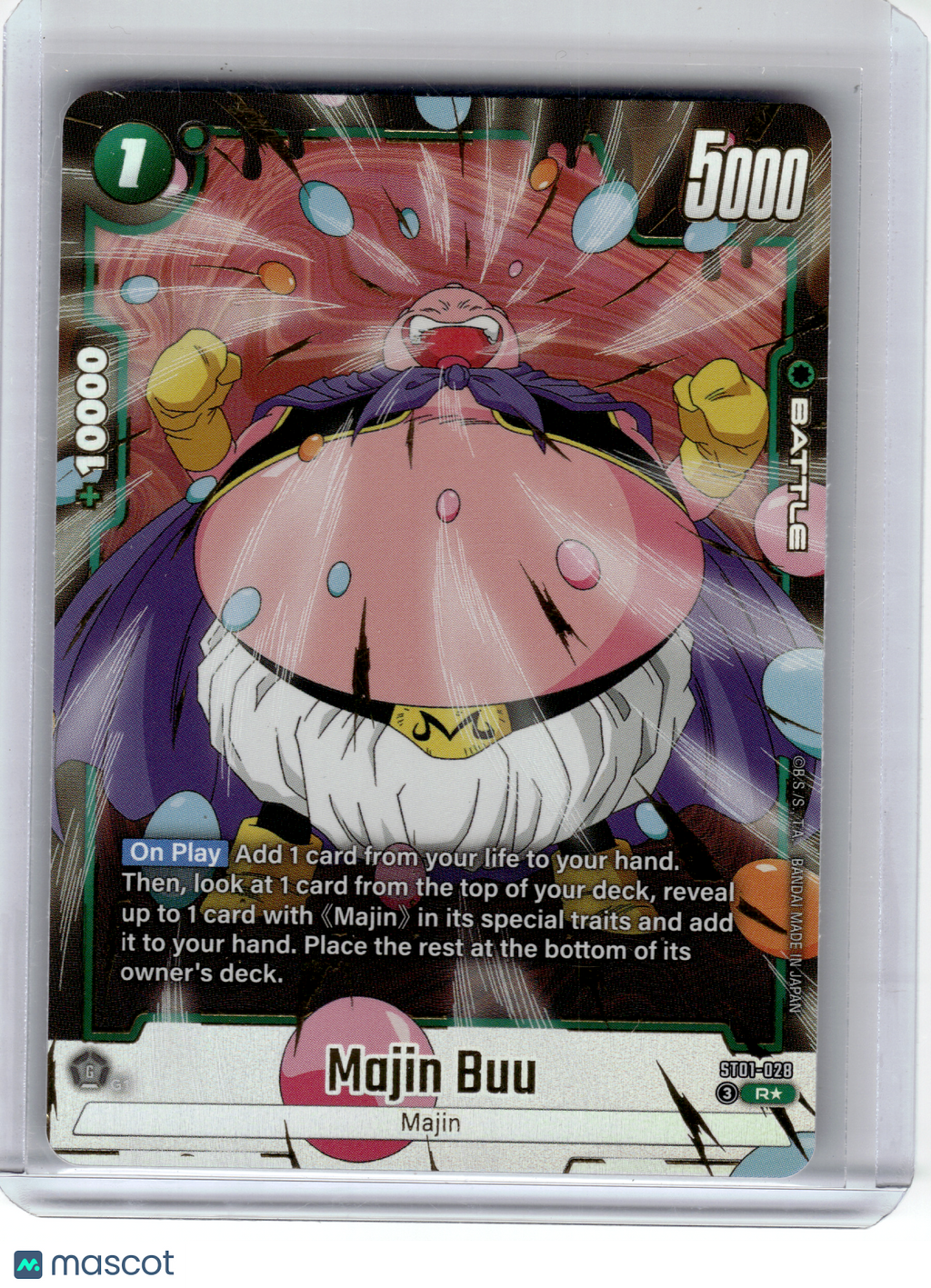 2026 DBS Card Game—Majin Buu (Alternate Are) #028 Story Booster 01—Rare Foil