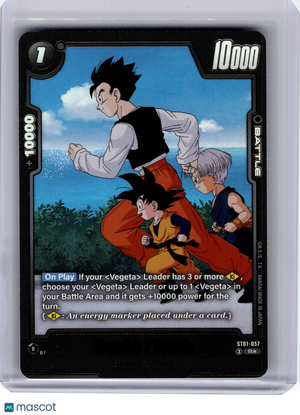2026 DBS Card Game—Trunks : Youth (Alternate Art) #057 Story Booster 01—R Foil