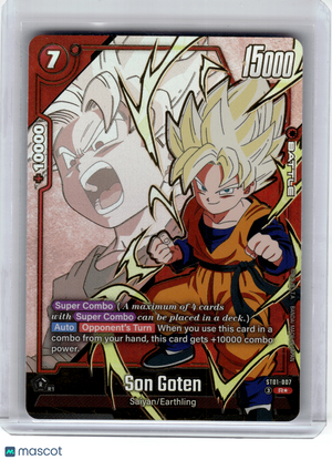 2026 DBS Card Game—Son Goten (Alternate Art) #007 Story Booster 01—Rare Foil