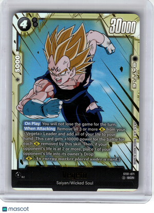 2026 Dragon Ball Super Card Game—Vegeta #071 Story Booster 01—Secret Rare Foil