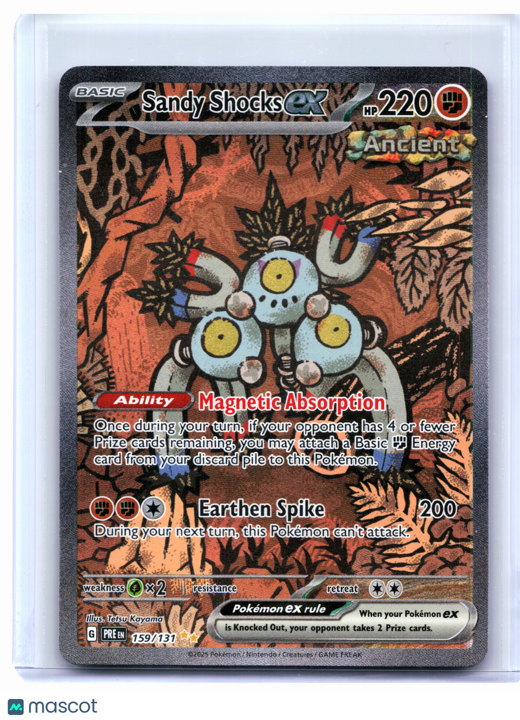 2025 Pokemon—Sandy Shocks ex #159/131 Prismatic Evolutions—SIR Holo