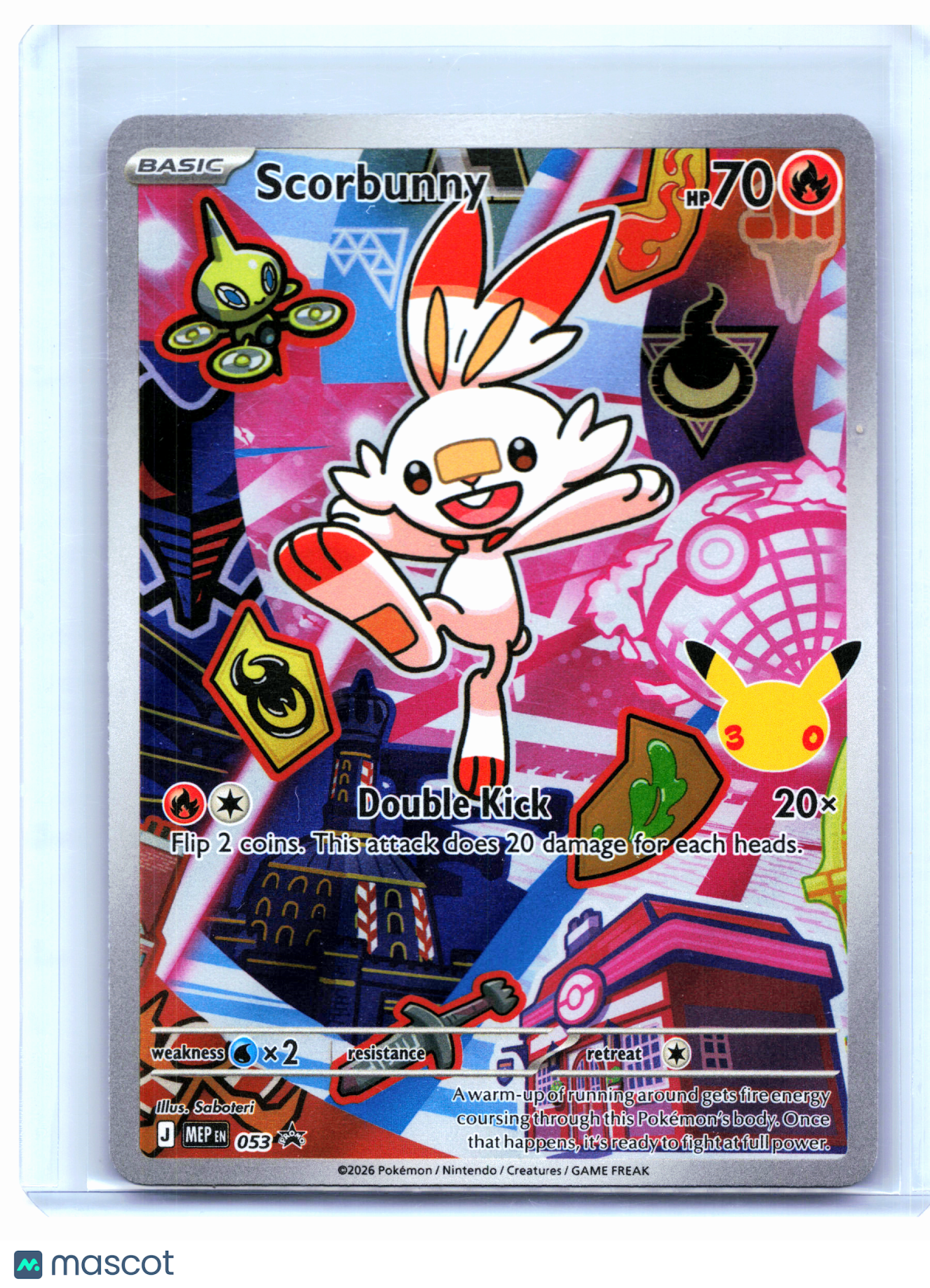 2026 Pokemon—Scorbunny #053 Mega Evolution Promo—Black Star Promo Holo