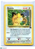 2000 Pokemon—Meowth #10 WoTC Promo—Black Star Promo Holo [Moderately Played]