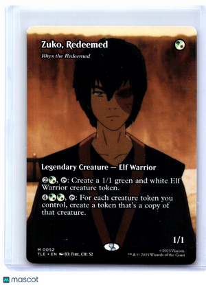 2025 Magic: TG—Zuko, Redeemed (Borderless) #0052 TLE—Mythic Nonfoil