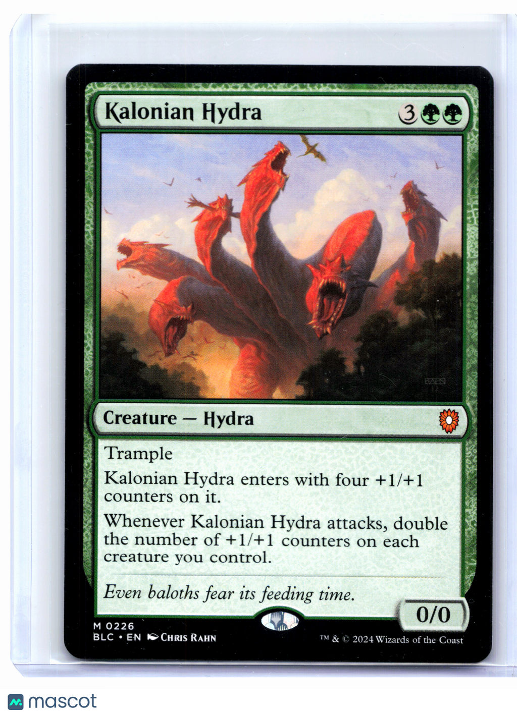 2024 Magic: TG—Kalonian Hydra #0226 Bloomburrow Commander—Mythic Nonfoil