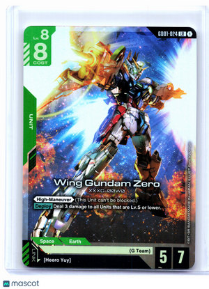 2025 Gundam Card Game—Wing Gundam Zero #GD01-024 Newtype Rising—Legend Rare Foil