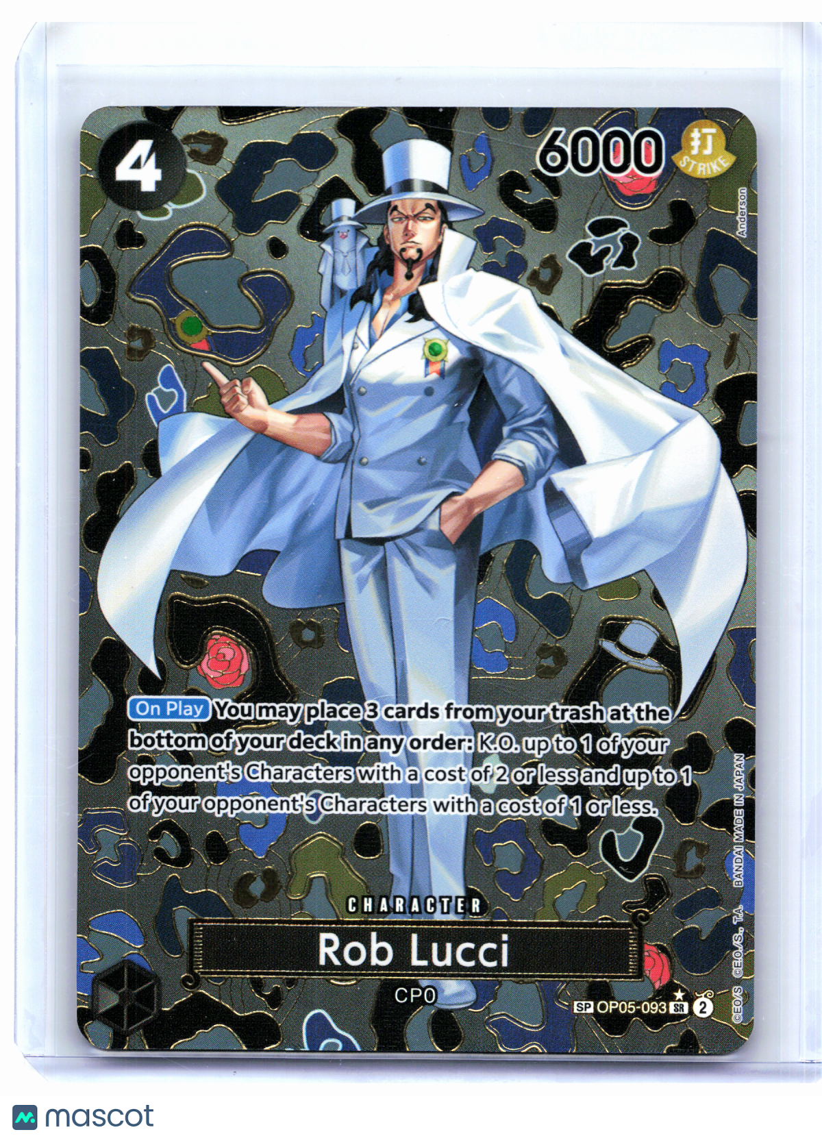2024 One Piece—Rob Lucci (SP) #OP05-093 Emperors in the New World—SR Foil