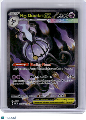 2026 Pokemon—Mega Chandelure EX #115 Pitch Black—Special Illustration Rare Holo