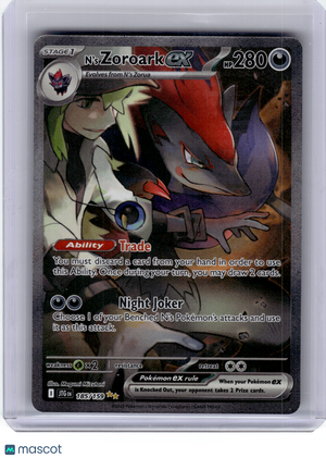 2025 Pokemon—N'S Zoroark EX #185 Journey Together—Special Illustration Rare Holo