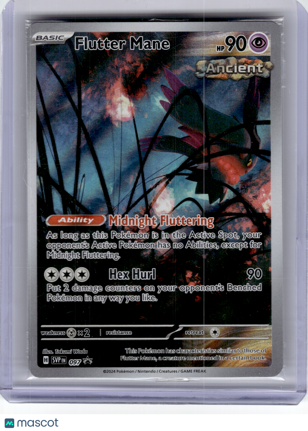 2024 Pokemon—Flutter Mane #097 Scarlet & Violet—Black Star Promo Holo [Sealed]