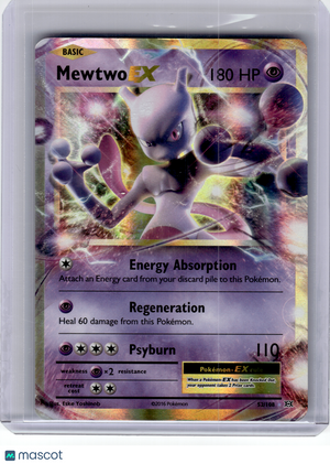 2016 Pokemon—Mewtwo EX #52 Evolutions—Rare Holo