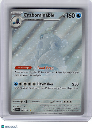 2024 Pokemon—Crabominable #149 Stellar Crown—Illustration Rare Holo
