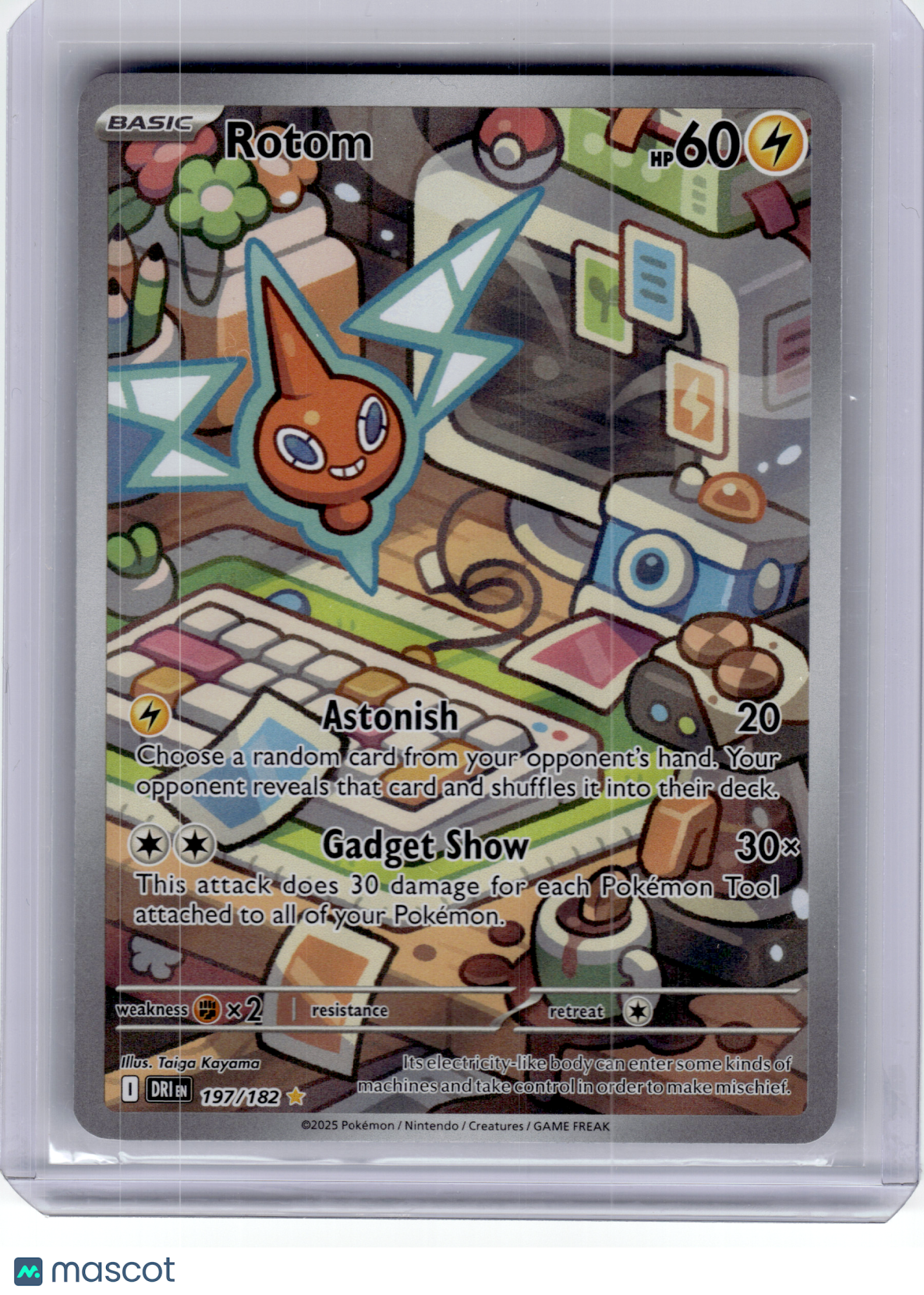 2025 Pokemon—Rotom #197 Destined Rivals—Illustration Rare Holo