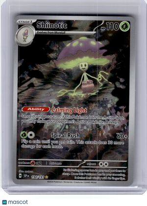 2024 Pokemon—Shiinotic #194 Surging Sparks—Illustration Rare Holo