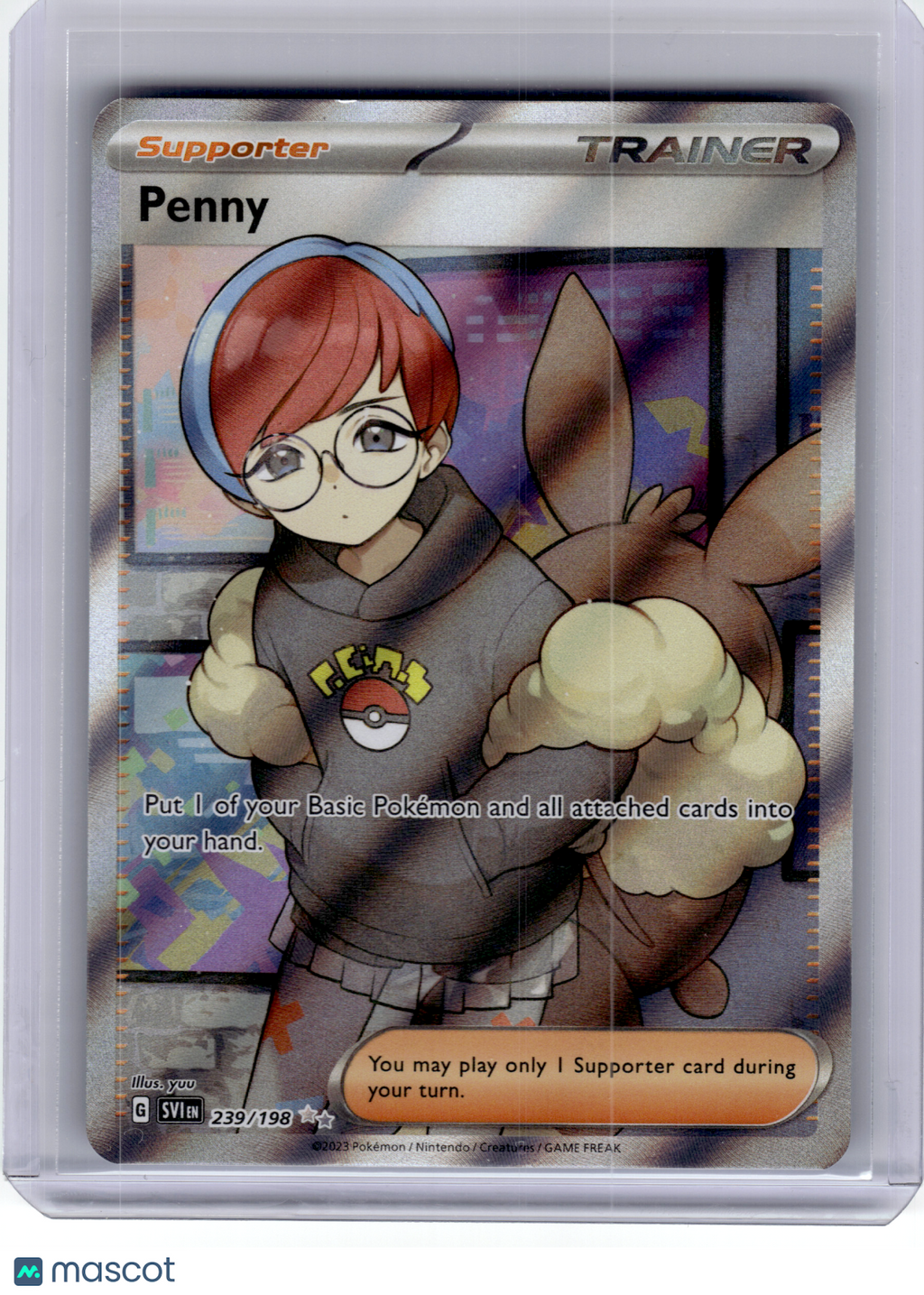 2023 Pokemon—Penny #239 Scarlet & Violet—Ultra Rare Holo