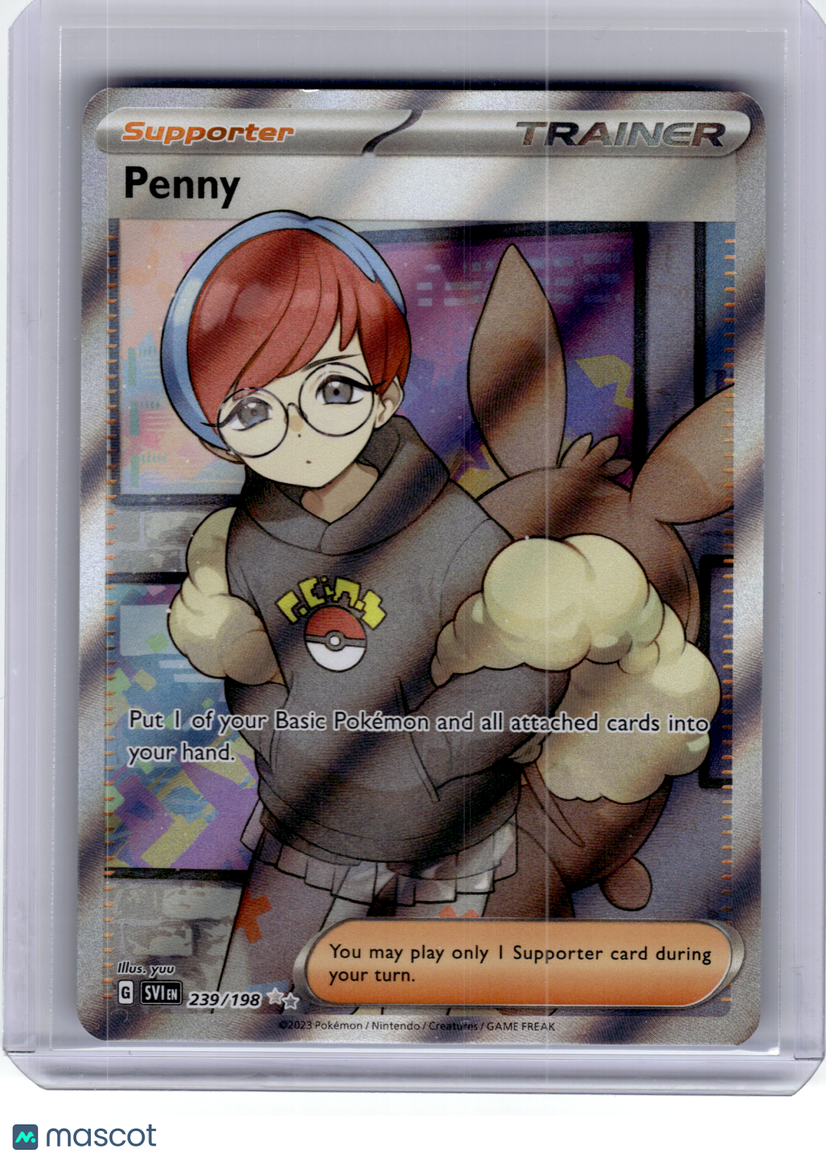 2023 Pokemon—Penny #239 Scarlet & Violet—Ultra Rare Holo