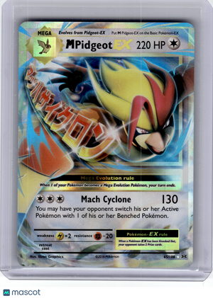 2016 Pokemon—M Pidgeot EX #65 Evolutions—Rare Holo