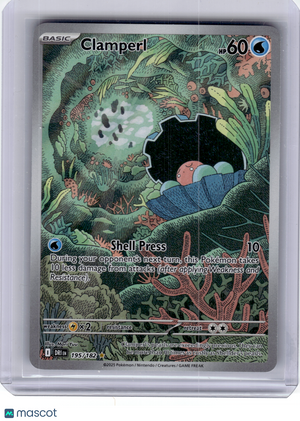 2025 Pokemon—Clamperl #195 Destined Rivals—Illustration Rare [Lightly Played]