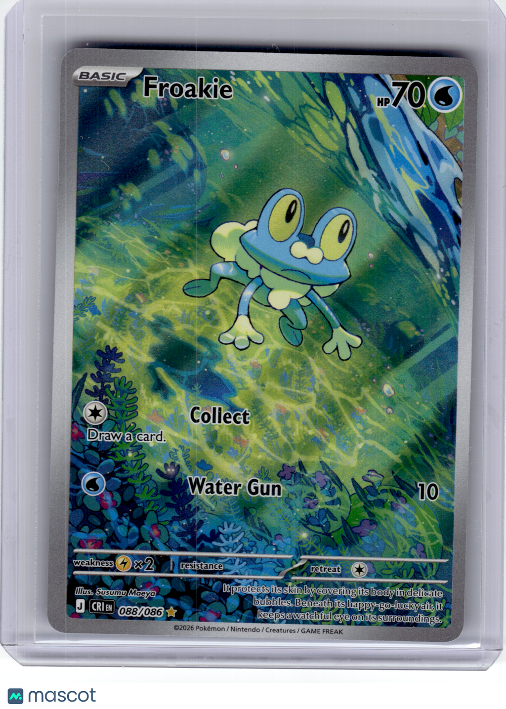 2026 Pokemon—Froakie #88 Chaos Rising—Illustration Rare Holo