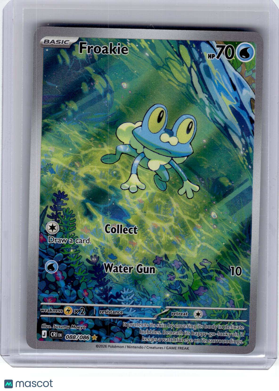 2026 Pokemon—Froakie #88 Chaos Rising—Illustration Rare Holo