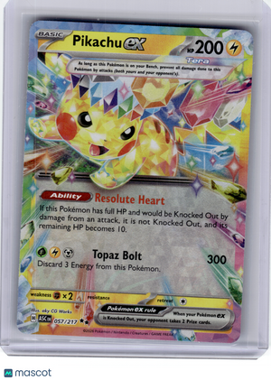 2026 Pokemon—Pikachu EX #57 Ascended Heroes—Double Rare Holo