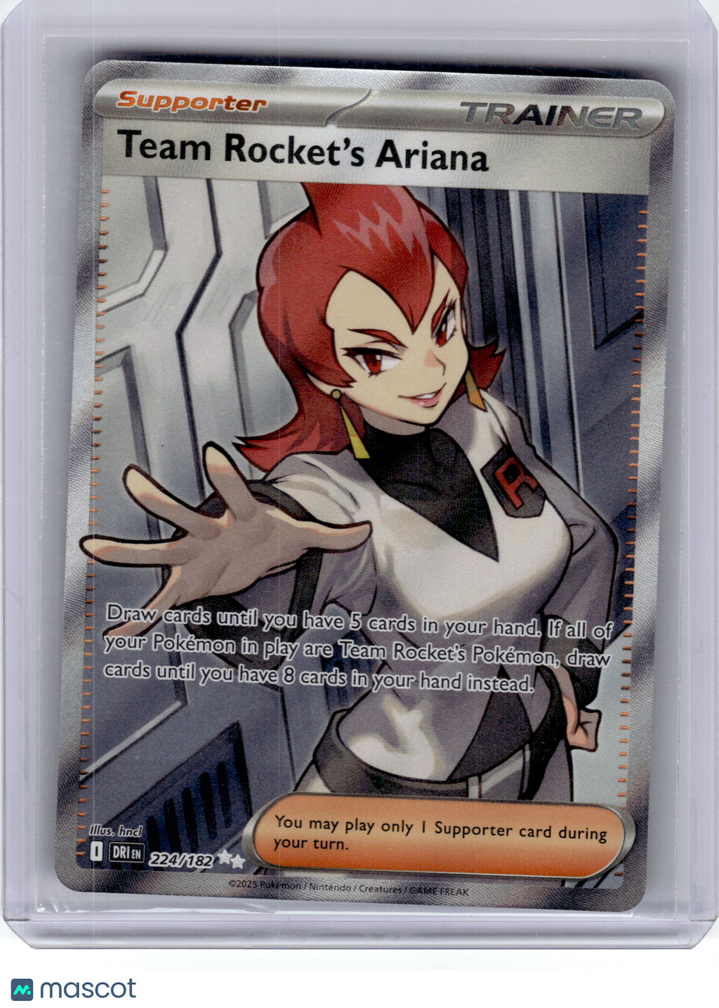 2025 Pokemon—Team Rocket's Ariana #224 Destined Rivals—Ultra Rare Holo