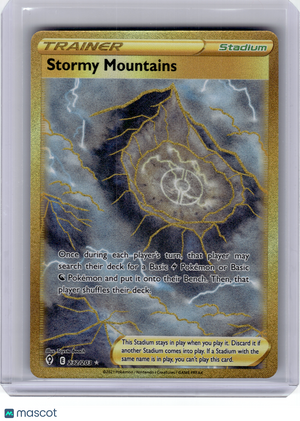 2021 Pokemon—Stormy Mountains #232 Evolving Skies—Secret Rare Holo
