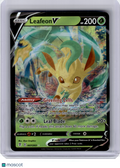 2021 Pokemon—Leafeon V #7 Evolving Skies—Rare Holo