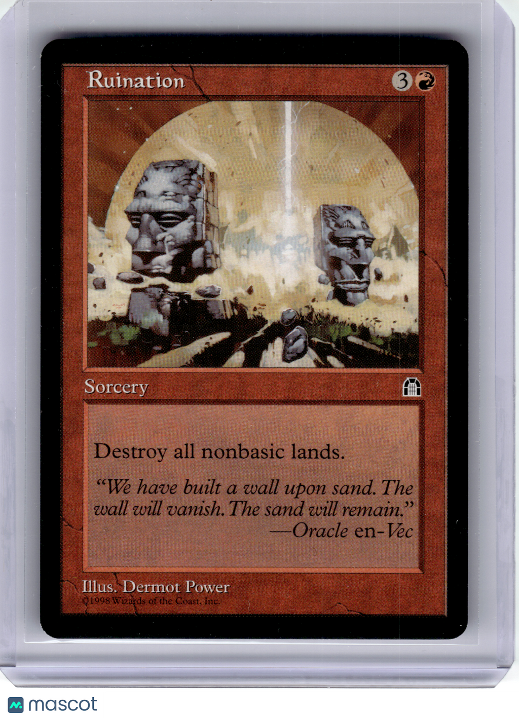1998 Magic: The Gathering—Ruination Stronghold—Rare Regular [Light Play]