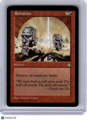 1998 Magic: The Gathering—Ruination Stronghold—Rare Regular [Light Play]