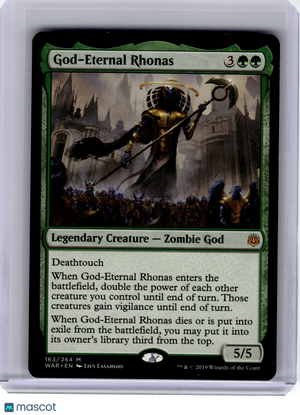 2019 MTG—God-Eternal Rhonas #163 War of the Spark—Mythic Regular [LP]