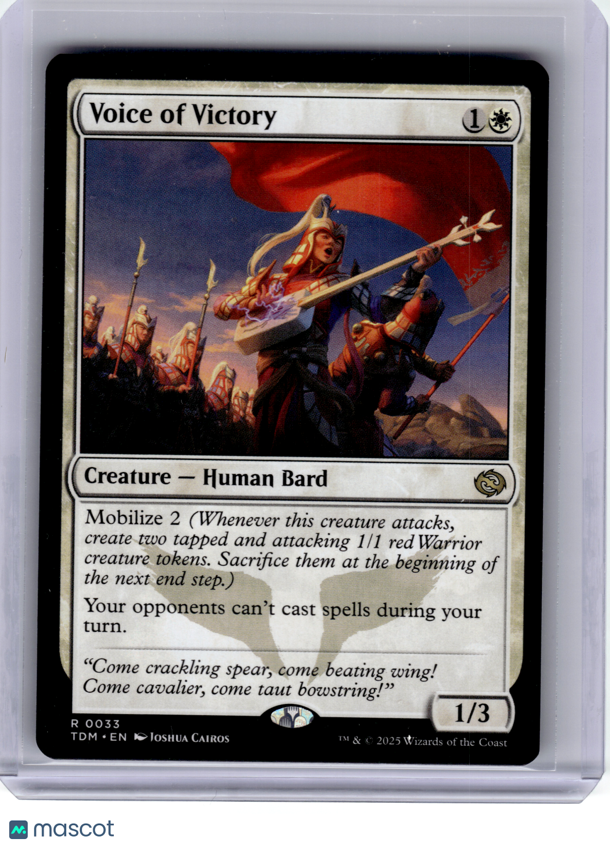2025 Magic: The Gathering—Voice of Victory #33 TDM—Rare Regular [Lightly Played]