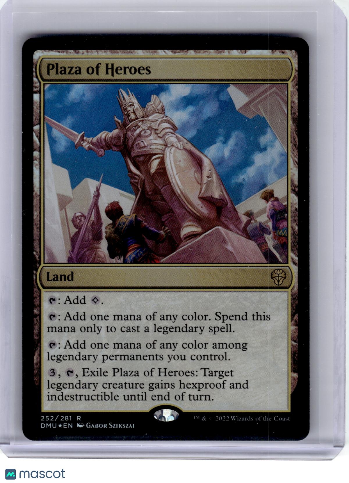 2022 MTG—Plaza of Heroes #252 Dominaria United—Rare Foil [Lightly Played]