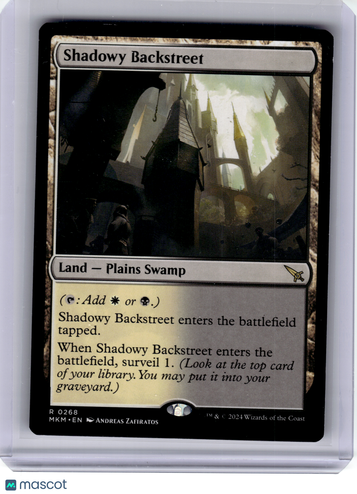 2024 MTG—Shadowy Backstreet #268 MKM—Rare Regular [Moderately Played]