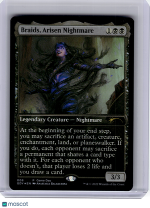 2022 MTG—Braids, Arisen Nightmare Dominaria United— Foil Game Day Promo