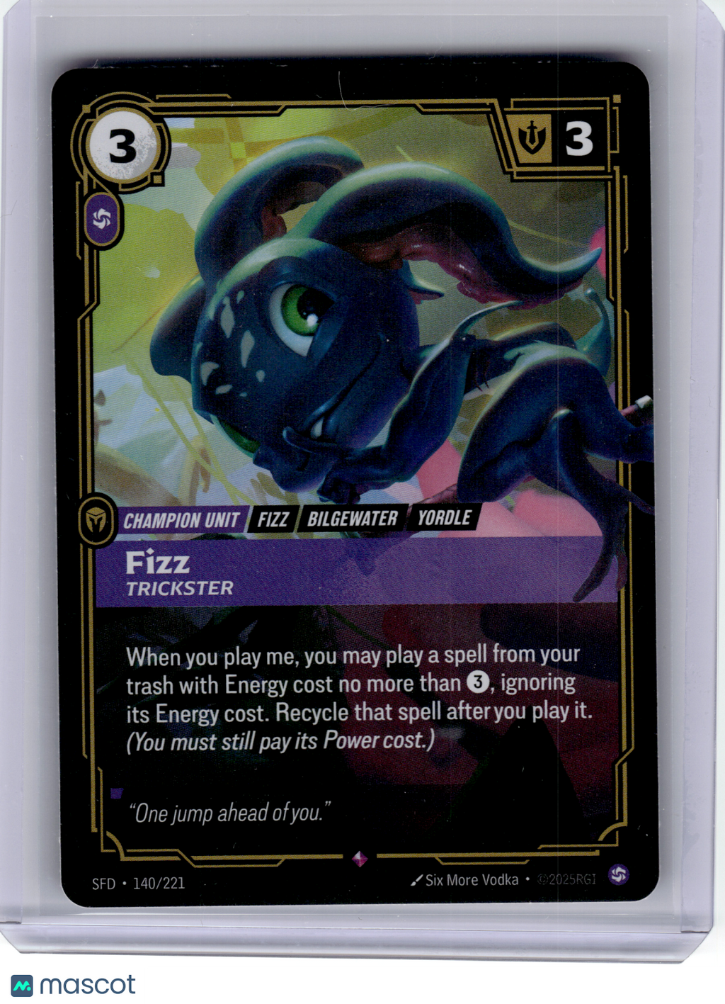 2025 —Fizz #140 League of Legends SFD—Rare Foil