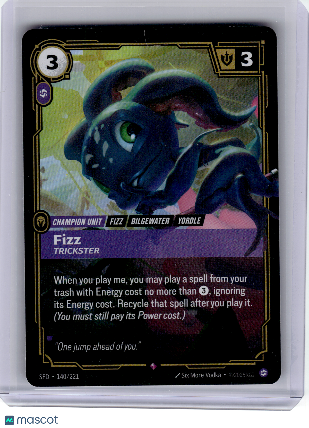 2025 —Fizz #140 League of Legends SFD—Rare Foil