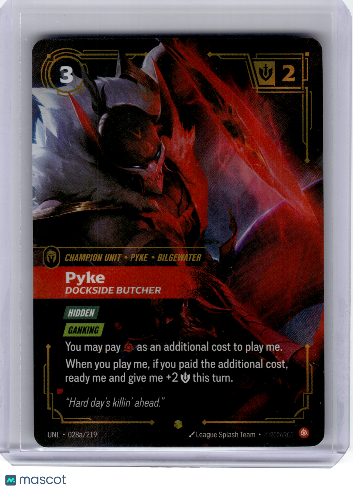 2024 League of Legends—Pyke #28a Unleahed—Showcase Foil