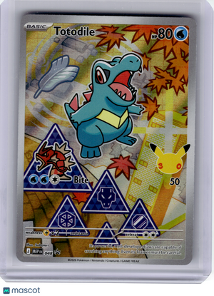 2026 Pokemon—Totodile #048 Mega Evolution—Black Star Promo Holo FA