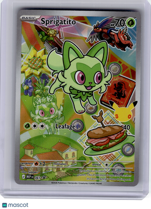 2026 Pokemon—Sprigatito #061 Mega Evolution—Black Star Promo Holo FA