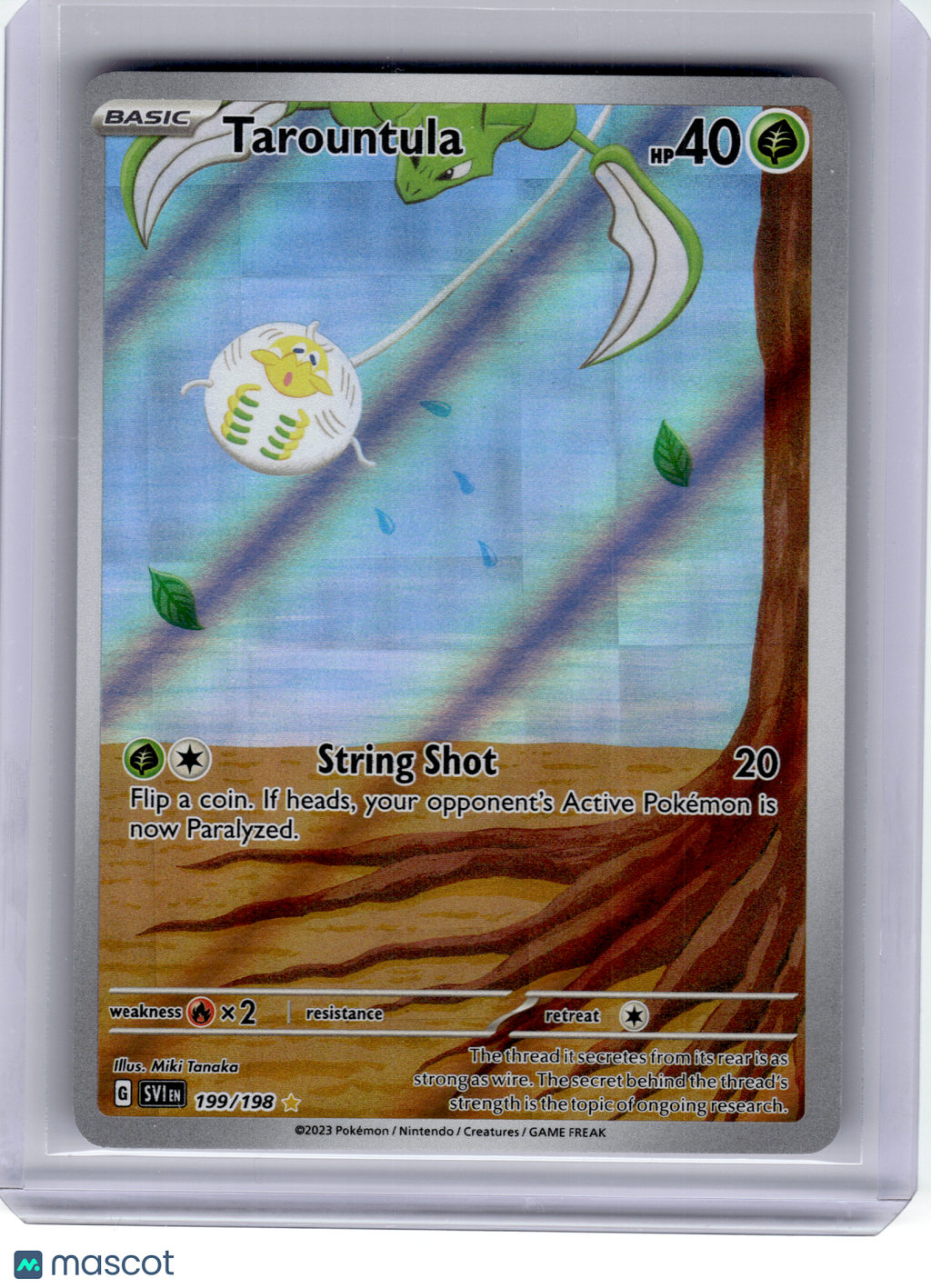 Pokemon—Tarountula #199 2023 Scarlet & Violet—Illustration Rare Holo