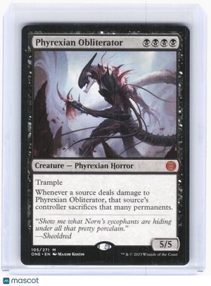 2023 Magic: The Gathering—Phyrexian Obliterator #105 Phyrexia: All Will Be One—Mythic Non-Foil