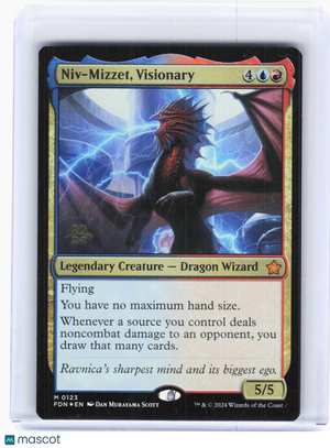 2024 Magic: The Gathering—Niv-Mizzet, Visionary #0123 Prerelease Cards—Mythic Foil